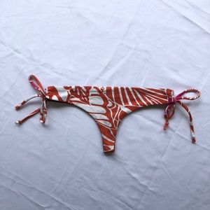 San Lorenzo Printed Side Tie Bikini Bottoms